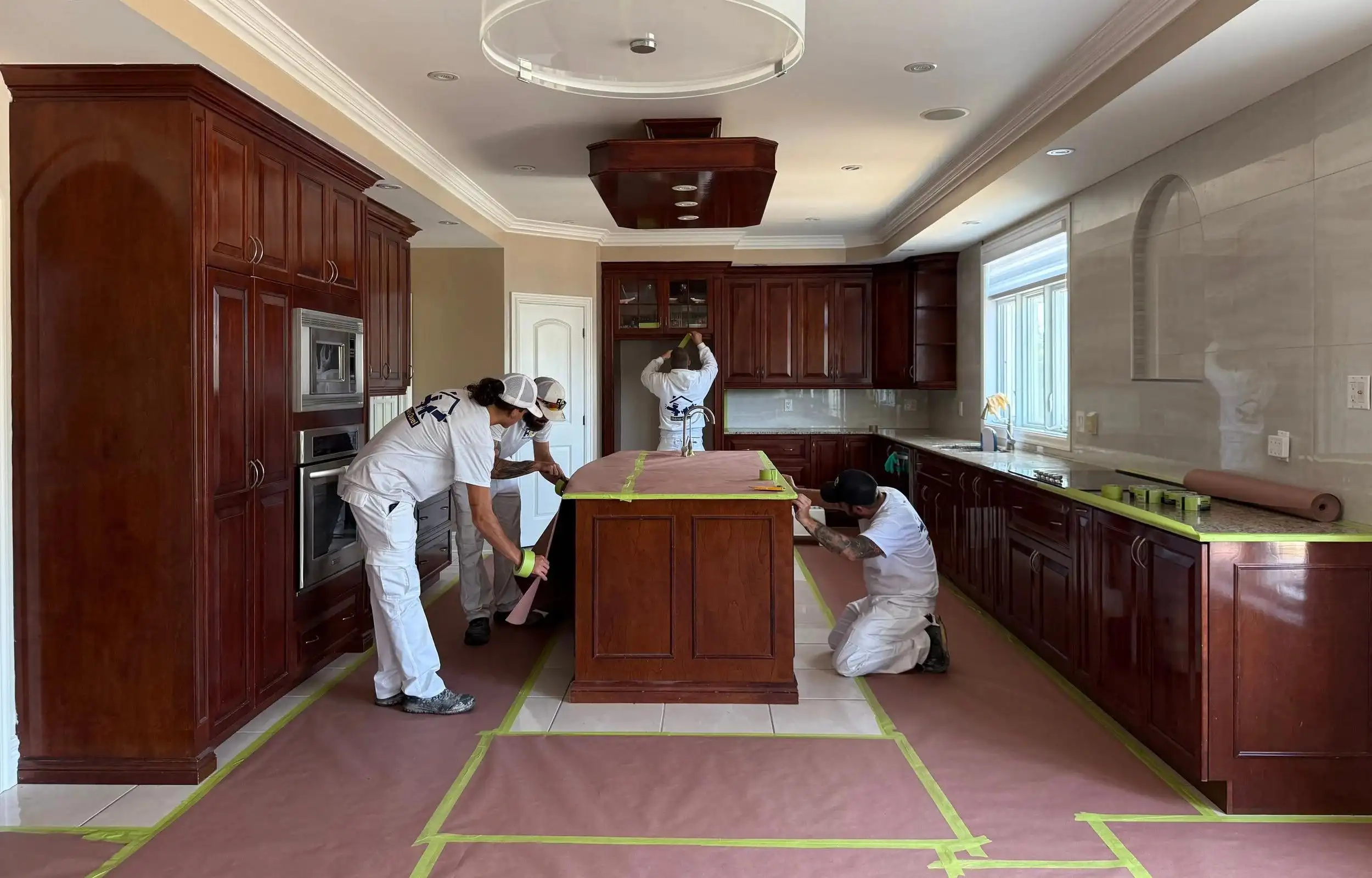Cabinet refinishing services designed to restore beauty, improve durability, and refresh your kitchen or bathroom cabinetry